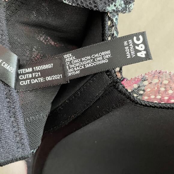 Torrid NWT Lightly Lined Everyday Wire-Free Bra Floral 360° Back Smoothing 46C - Picture 10 of 11